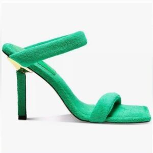 GOOD AMERICAN TERRY CLOTH SLIDE HEELS
